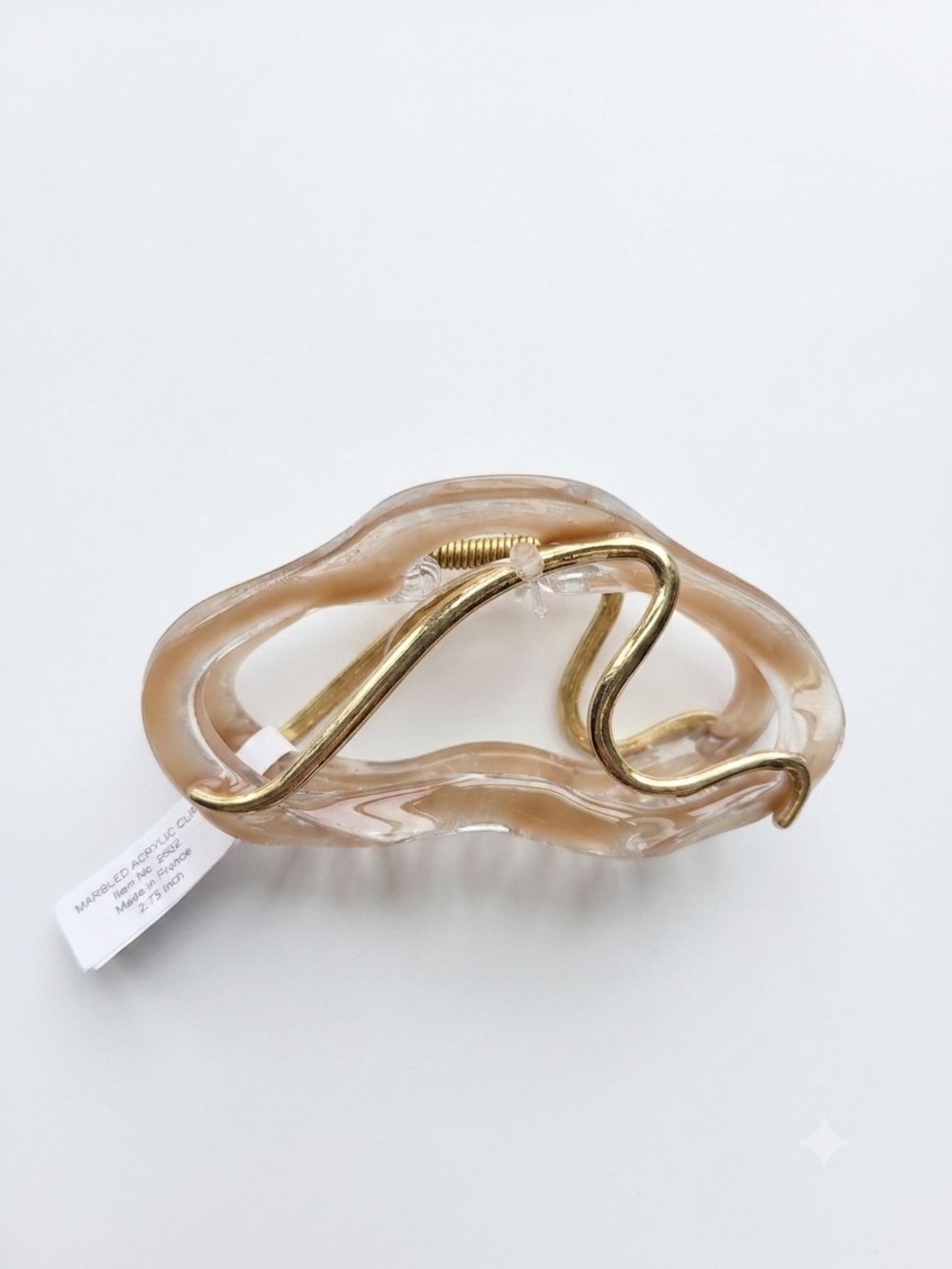 NWT Free People Marbled Acrylic Claw Clip